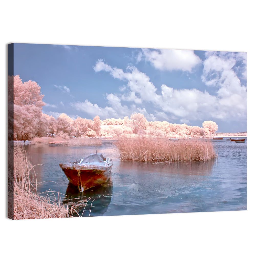 Golyazi Lake Boat Wall Art