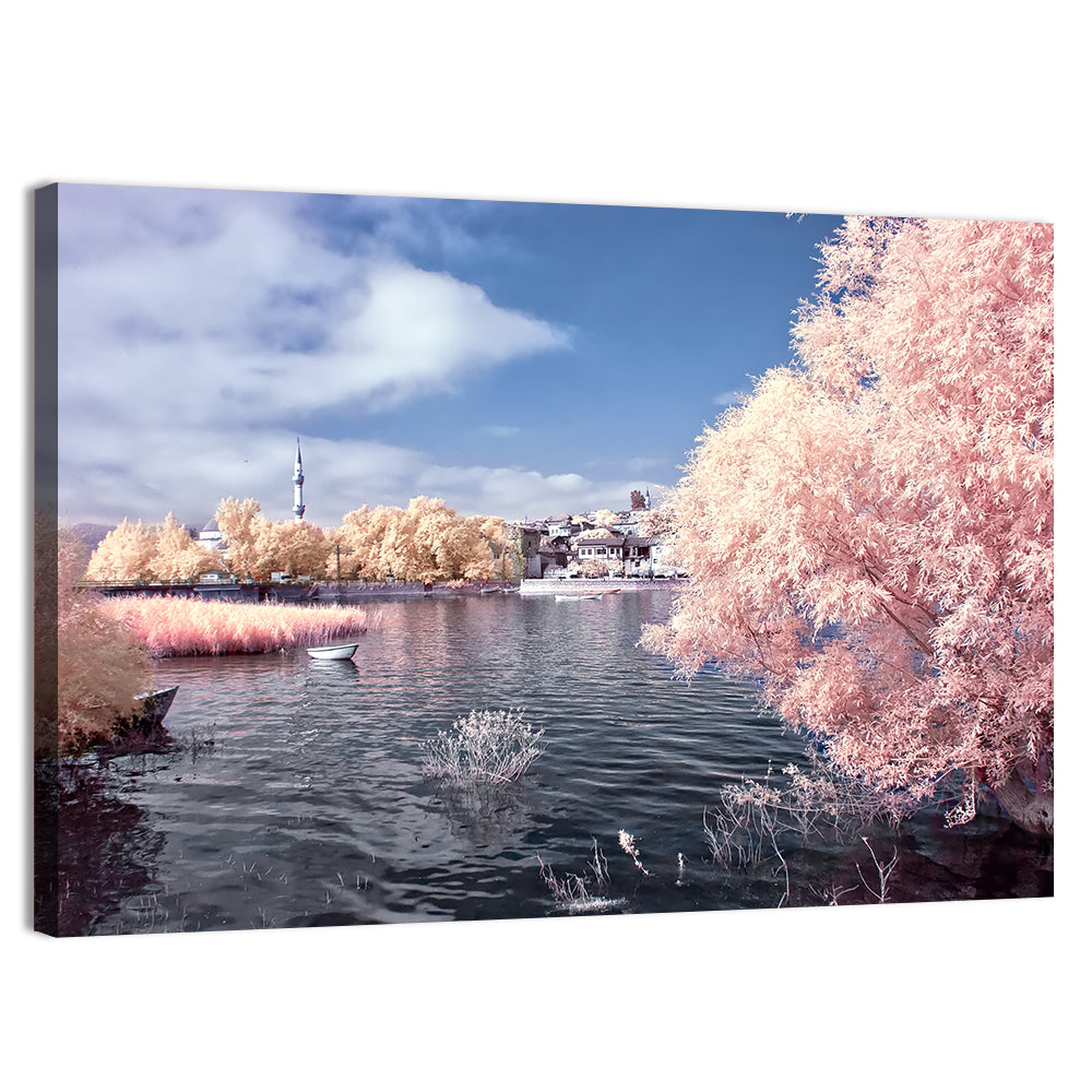 Golyazi Lake Infrared Landscape Wall Art