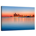 Detroit Golden Hour Skyline Wall Art