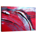 Crimson Impasto Motion Wall Art
