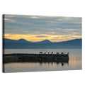 Lake Vrana Pier at Sunset Wall Art