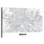 Berlin Street Network Map Wall Art