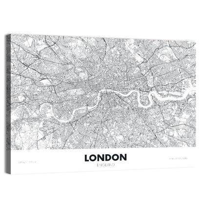 London City Map Wall Art