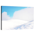 Snowy Hills Under Blue Sky Wall Art