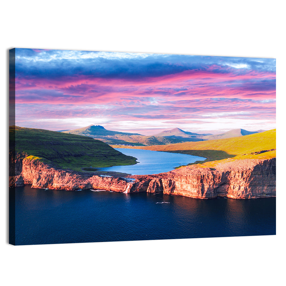 Sørvágsvatn Sunset Wall Art