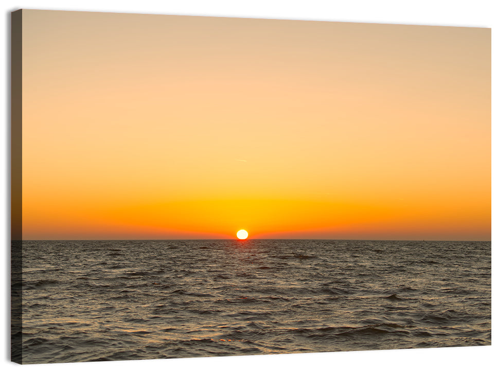 Golden Sunset Over Lake Ijssel Wall Art