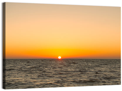 Golden Sunset Over Lake Ijssel Wall Art