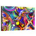 Chromatic Fractal Swirls Wall Art