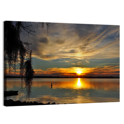 Lake Seminole Sunset Reflection Wall Art