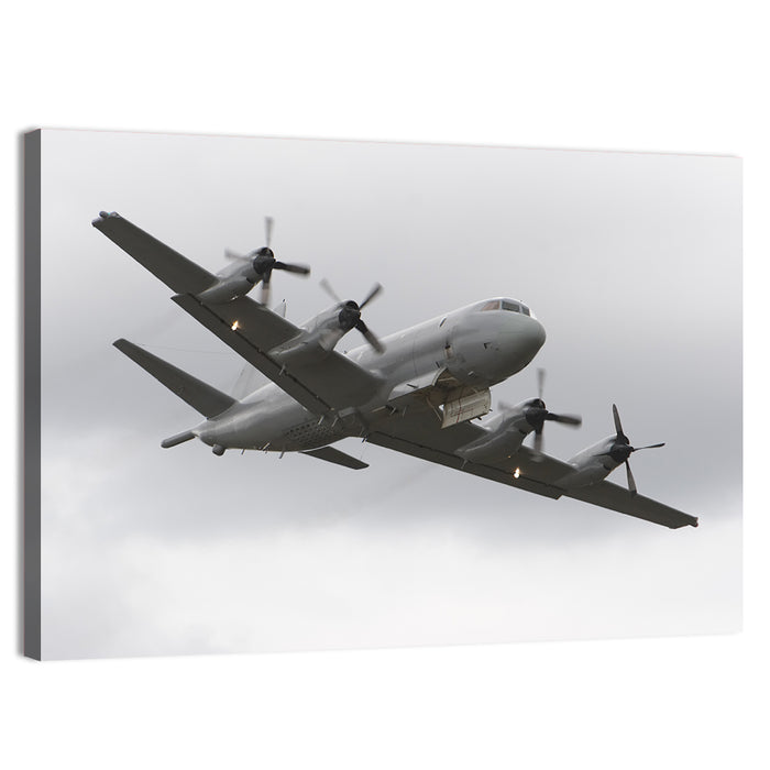 Four-engine Maritime Surveillance Aircraft Wall Art as a canvas print