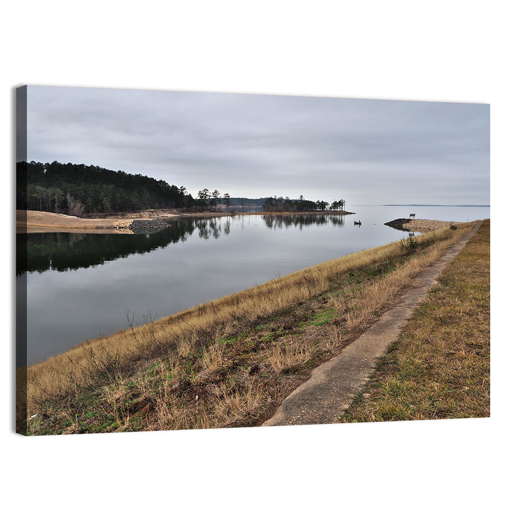 Sam Rayburn Dam Wall Art, canvas print, landscape