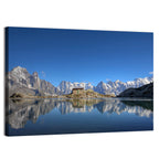 Stone Cabin on Mountain Lake Wall Art
