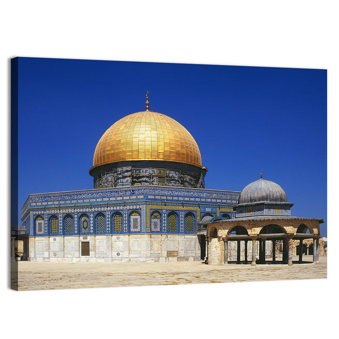 Golden Dome of the Rock, Jerusalem Wall Art as a canvas print