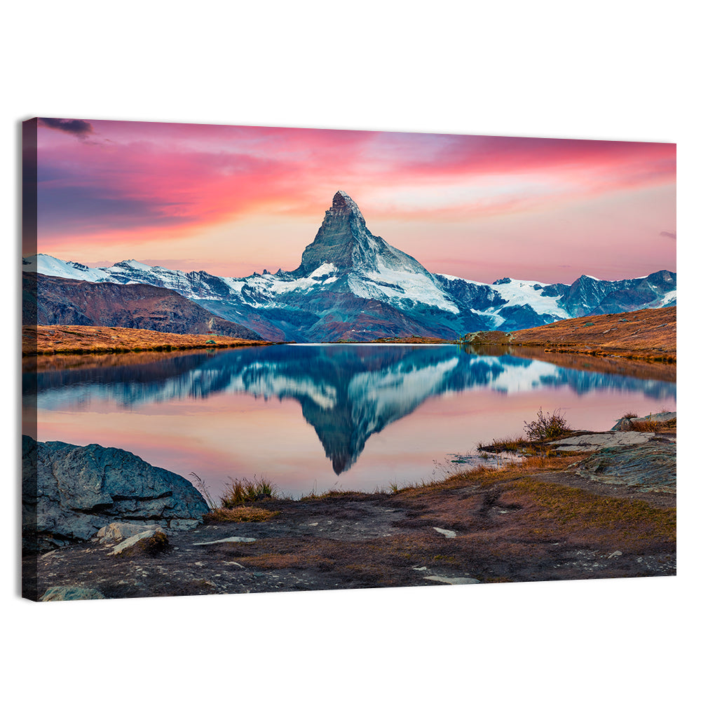 Matterhorn Reflection at Stellisee Wall Art