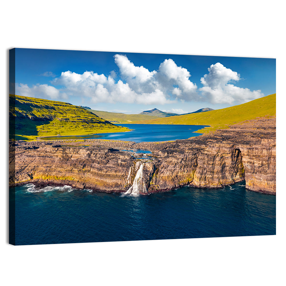 Mulafossur Waterfall Gasadalur Wall Art