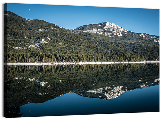 Kachess Lake Moon Reflection Wall Art