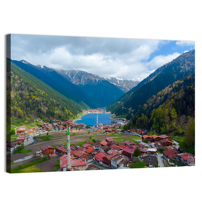 Uzungöl Village Lake View Wall Art