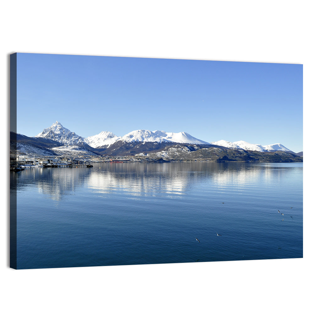 Beagle Channel Mountains, Ushuaia Wall Art, canvas print, landscape