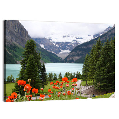 Lake Louise Poppies Wall Art