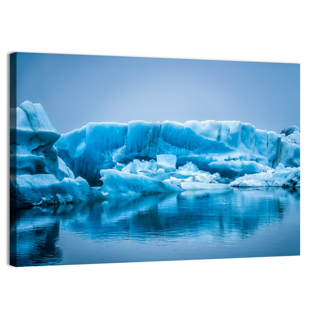 Icebergs in Jokulsarlon Wall Art, canvas print, landscape