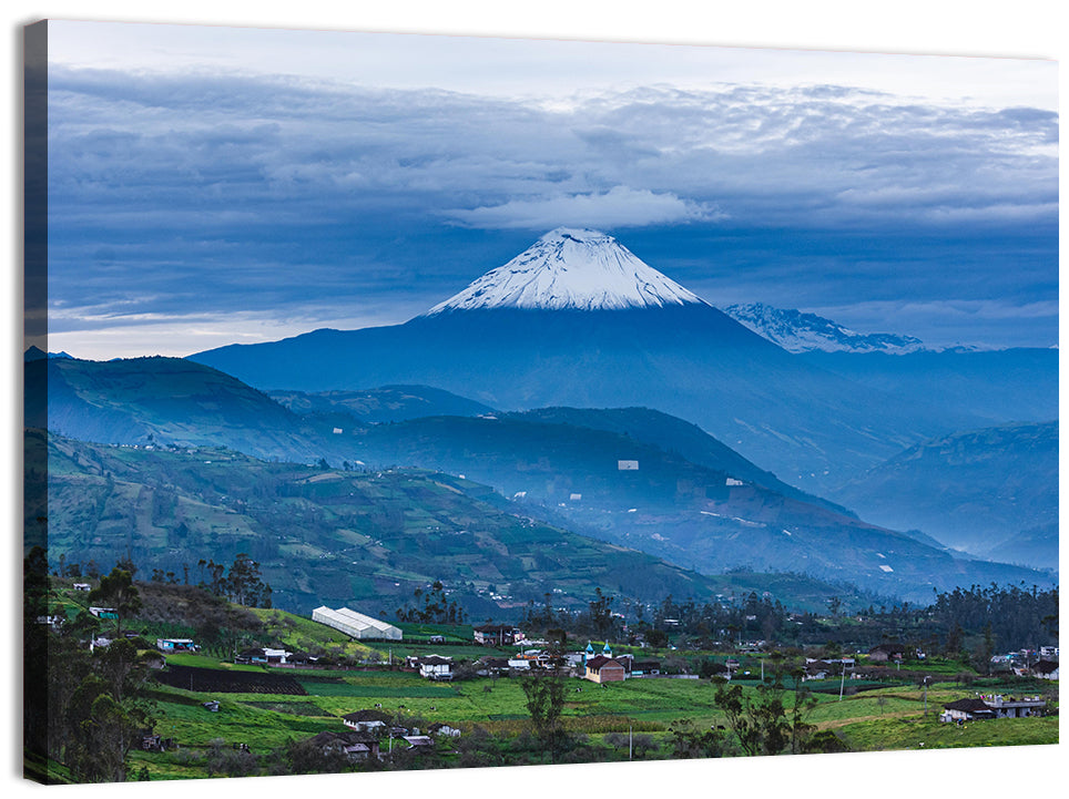 Andean Snow-capped Volcano Wall Art, canvas print, landscape