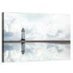 Wales Seashore Lighthouse Wall Art