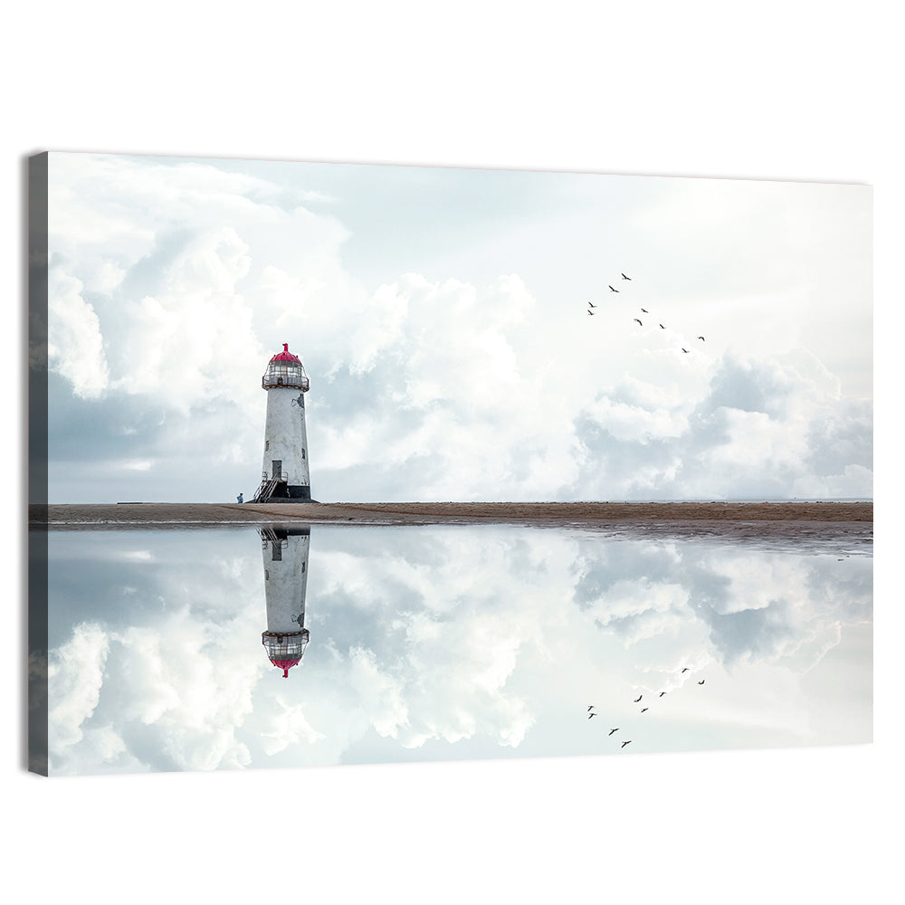 Wales Seashore Lighthouse Wall Art