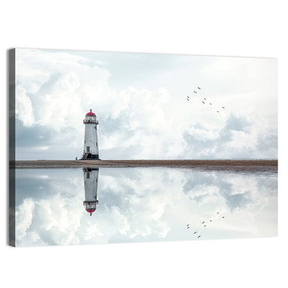Wales Seashore Lighthouse Wall Art