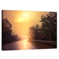 Windy Misty Forest Road Wall Art