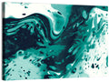 Teal Wave Abstract Wall Art