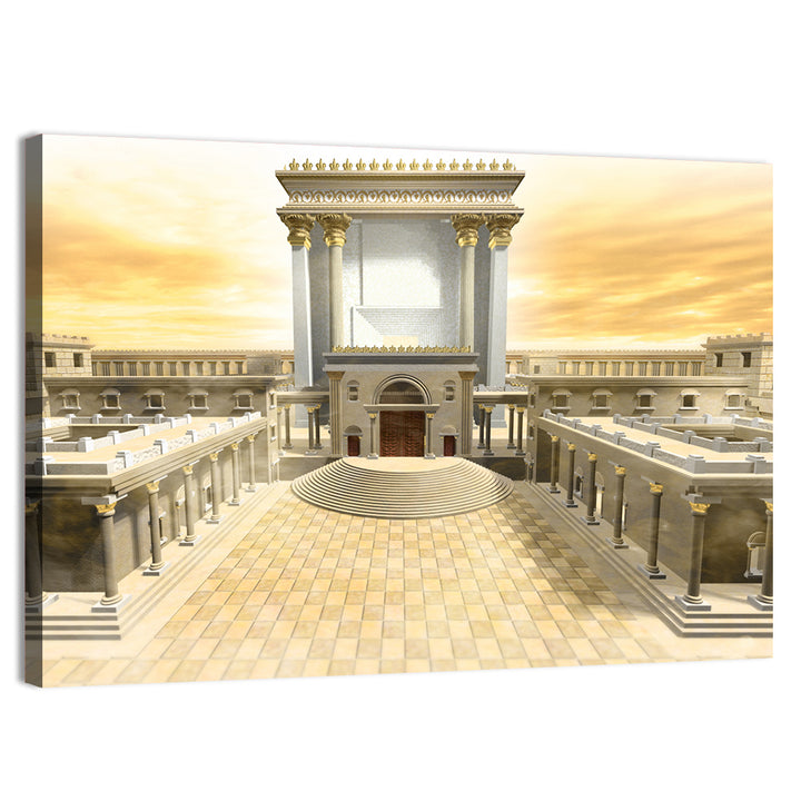 Herodian Temple at Sunset Wall Art