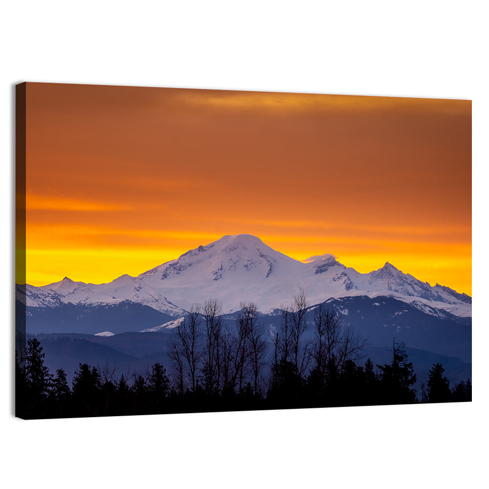 Sunrise Over Mount Baker Wall Art