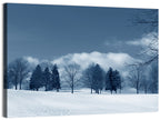 Snowy Field with Tracks Wall Art