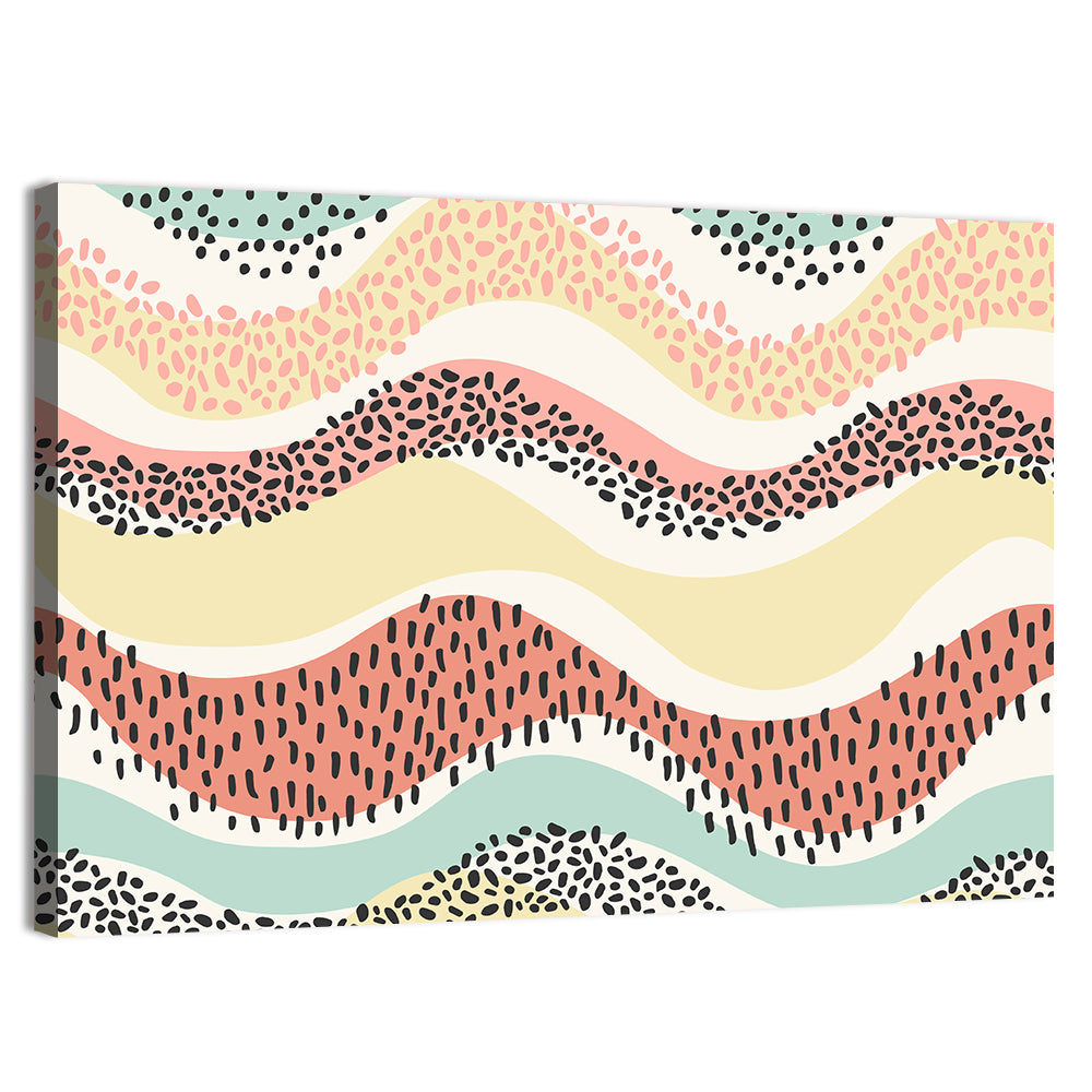 Pastel Pond Waves Wall Art
