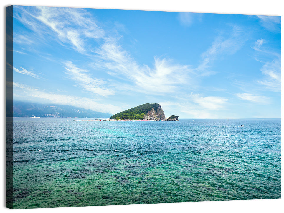 Budva Sea Cliff Wall Art