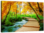 Plitvice Autumn Boardwalk Wall Art