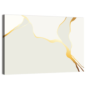 Golden Streams Abstract Wall Art