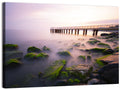 Florya Beach Pier at Lavender Dusk Wall Art