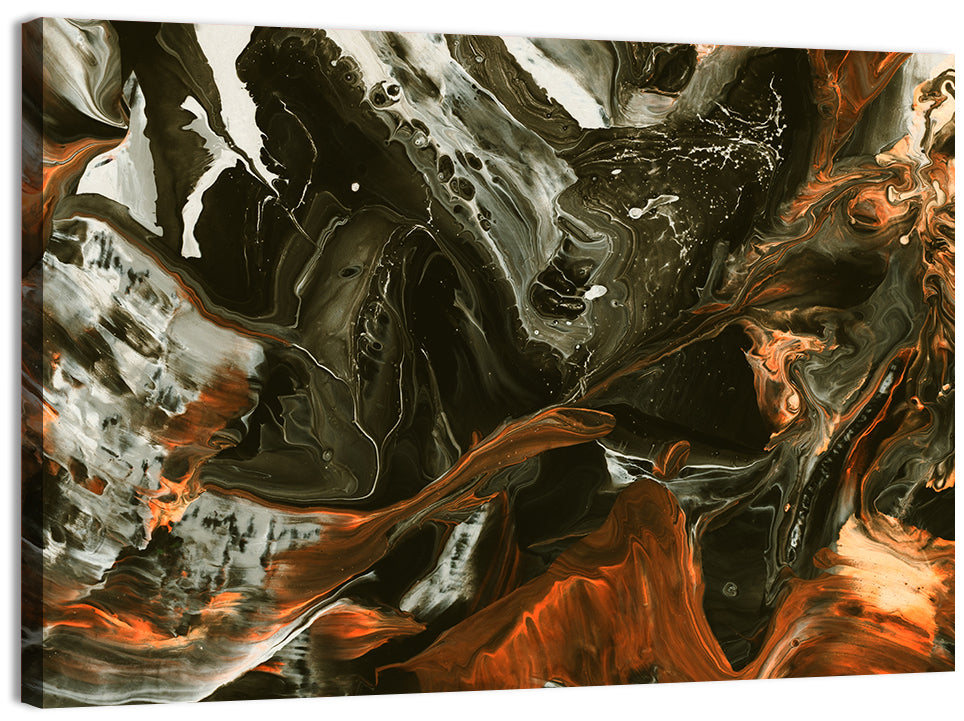Volcanic Marble Swirl Wall Art
