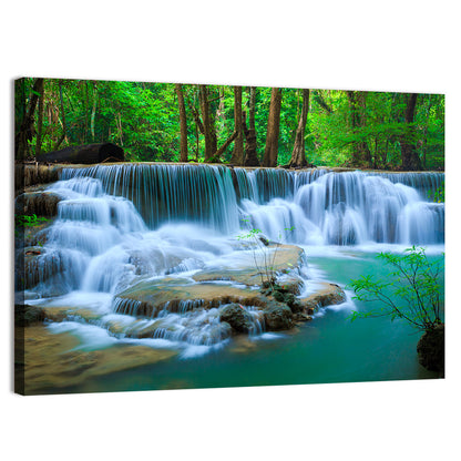 Huay Ma Khamin Erawan Waterfall Wall Art