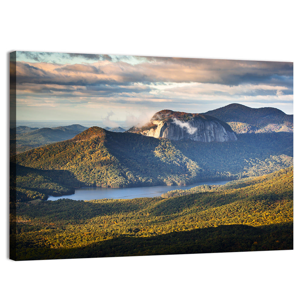 Table Rock Sunrise Over Looking Glass Rock Wall Art