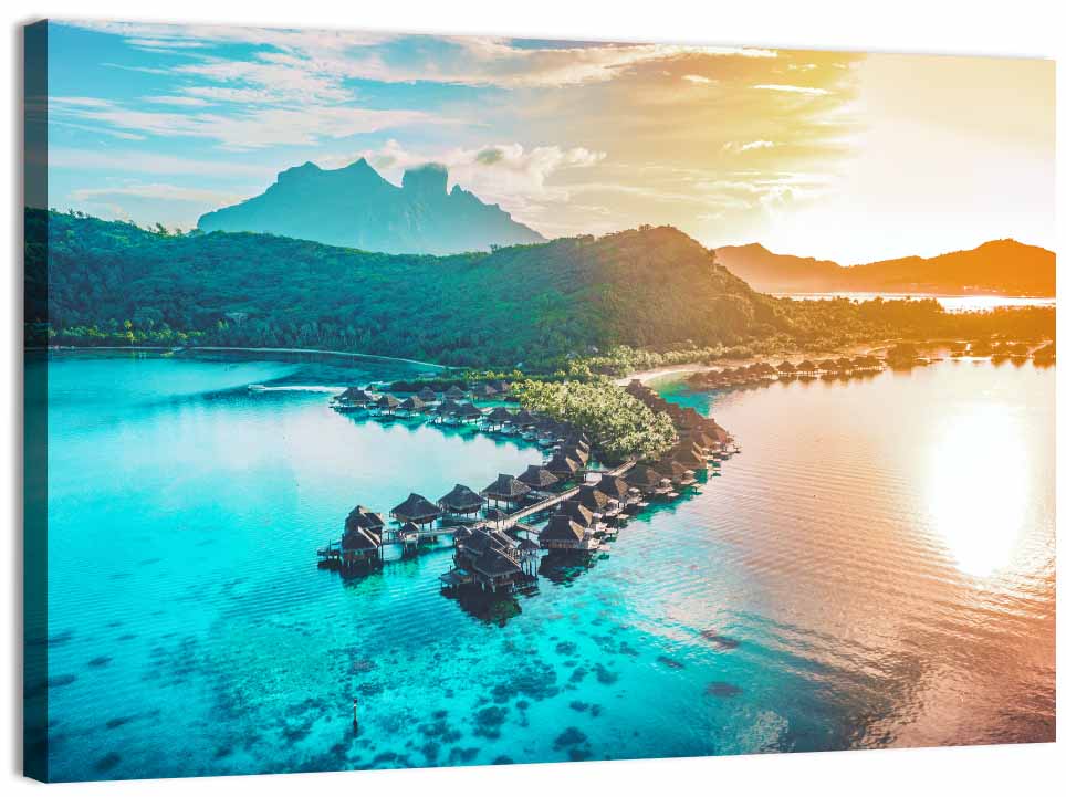 Bora Bora Overwater Bungalows Wall Art