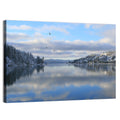 Coeur D Alene Winter Lake Reflection Wall Art