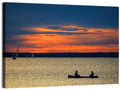Ottawa River Sunset Canoe Wall Art