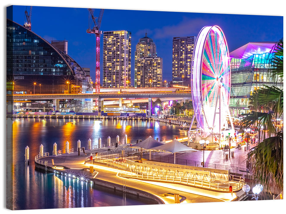 Darling Harbour Nightscape Wall Art