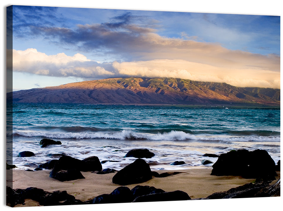 Kihei Golden Coastline Wall Art