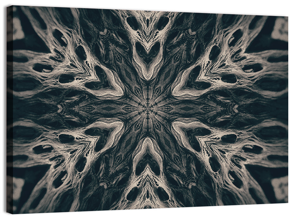 Black Gothic Demon Mandala Wall Art