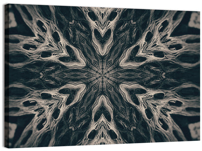 Black Gothic Demon Mandala Wall Art
