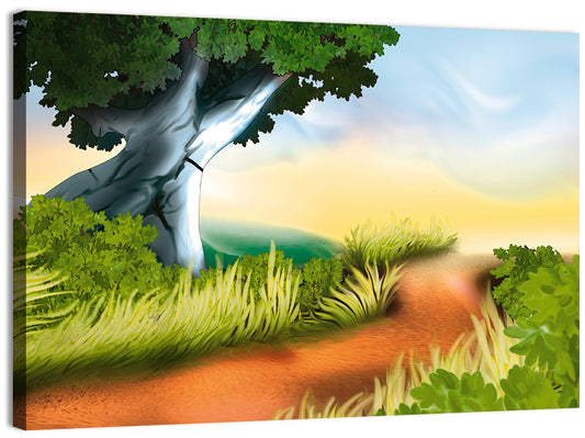 Dirt Track Illustration Wall Art