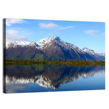 Pioneer Peak Reflected in Jim Lake Wall Art
